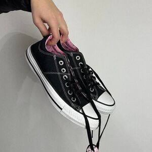 Hello Kitty Black and Pink Converse Sneakers